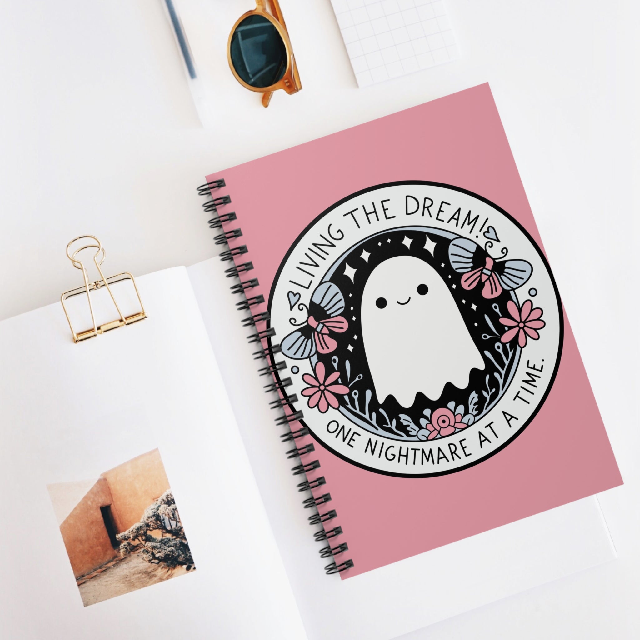 Living The Dream One Nightmare At A Time A5 Lined Notebook