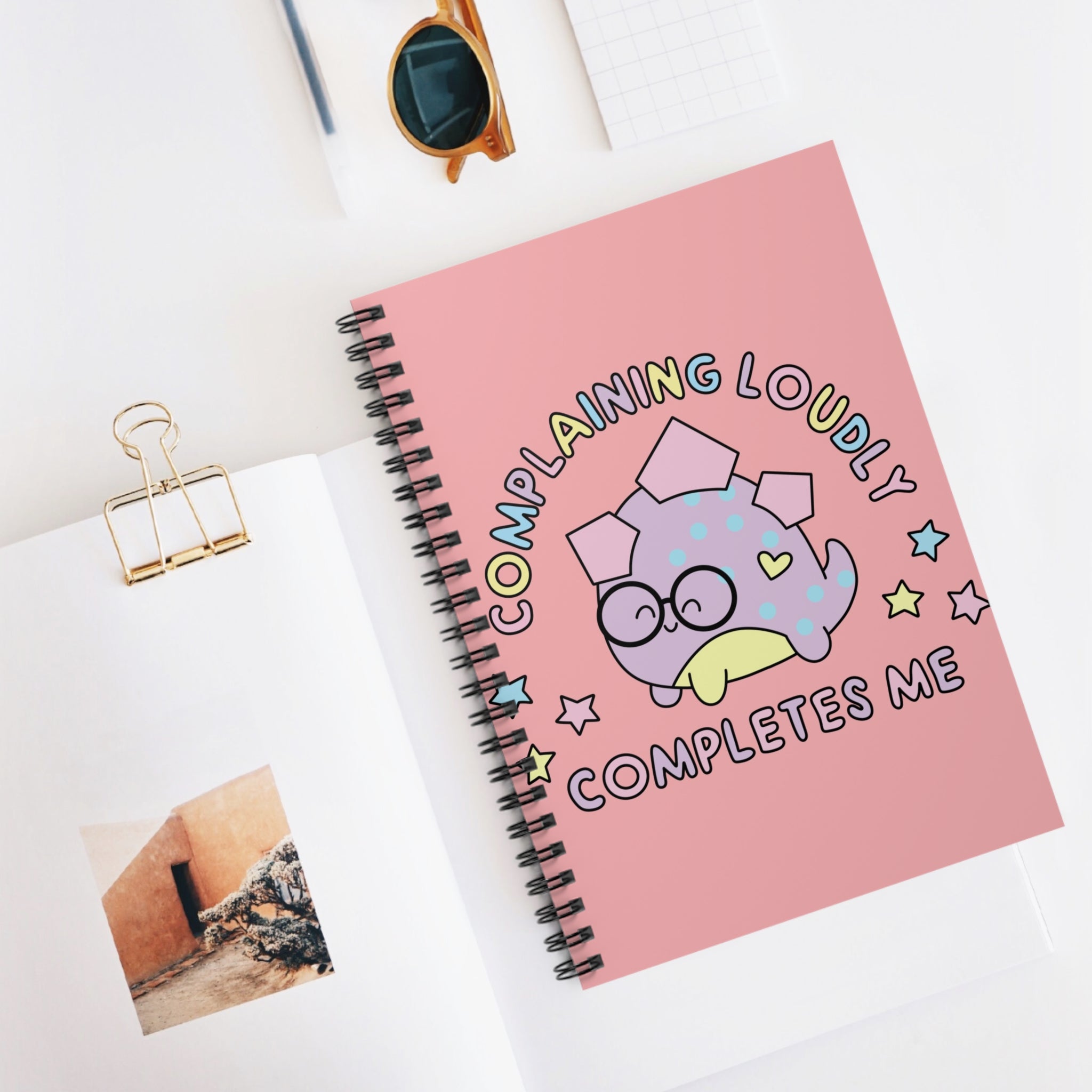 Complaining Loudly Completes Me A5 Lined Notebook