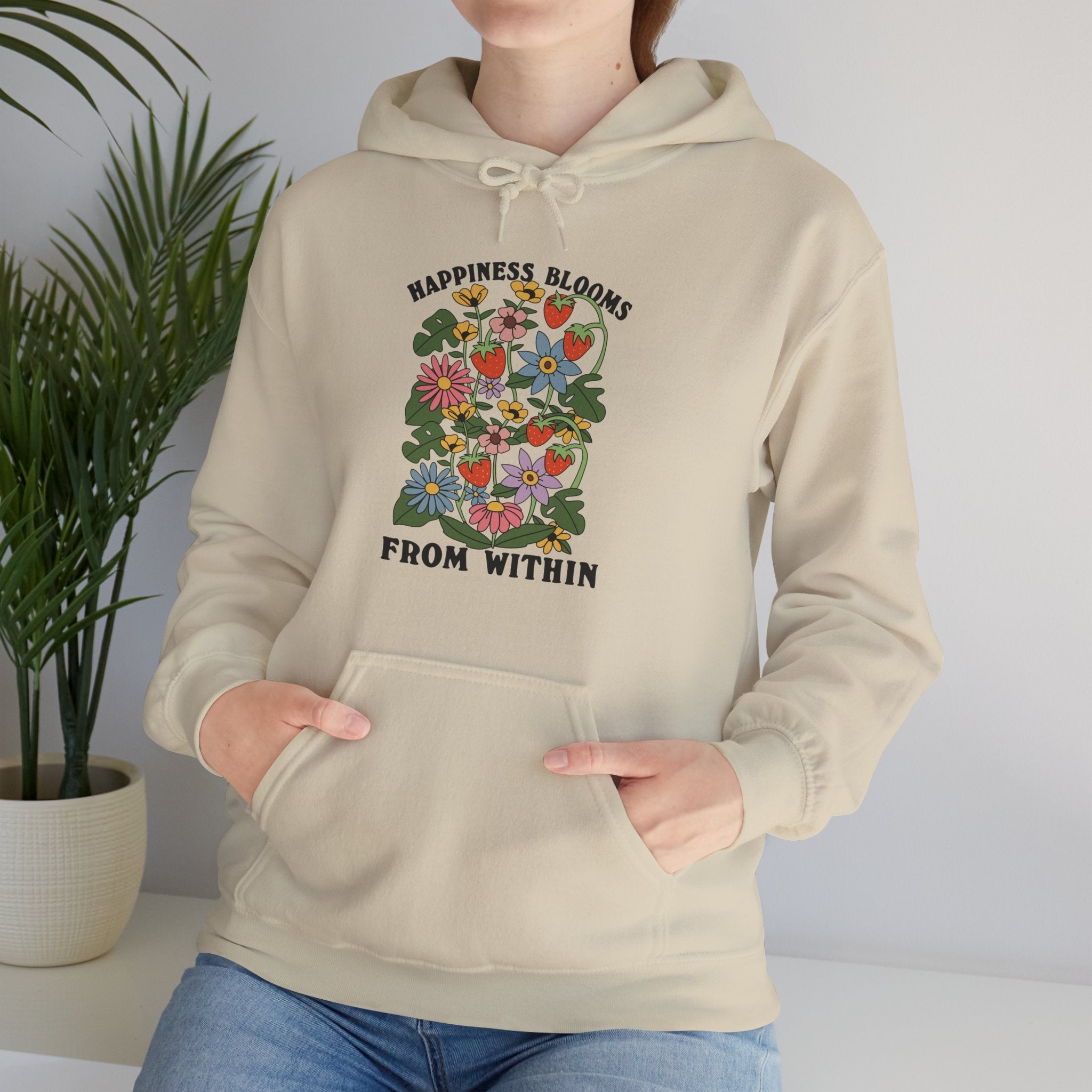 Happiness Blooms From Within Unisex Hoodie