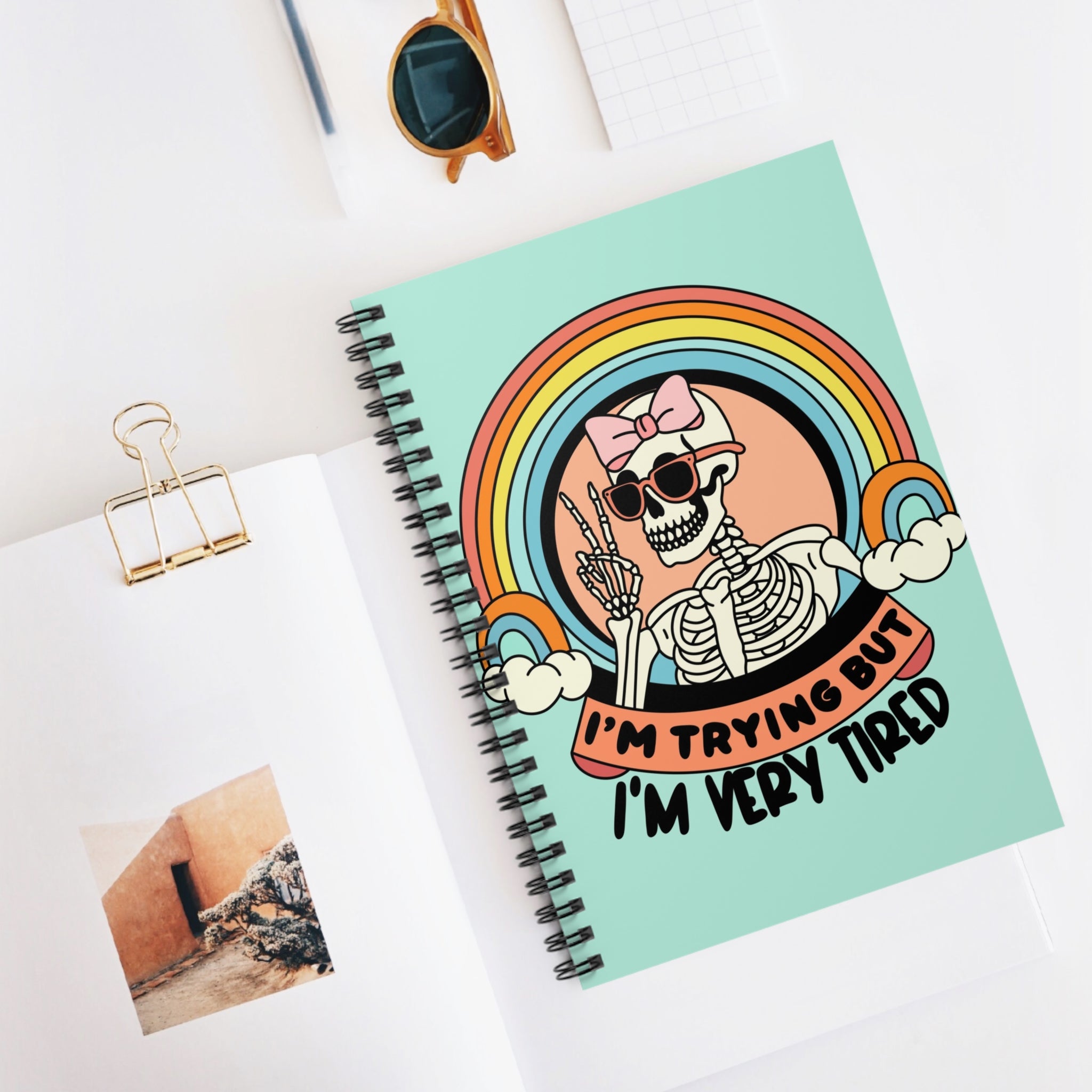 I’m Trying But I’m Very Tired A5 Lined Notebook