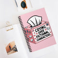 Crying Over Fictional Characters A5 Lined Notebook
