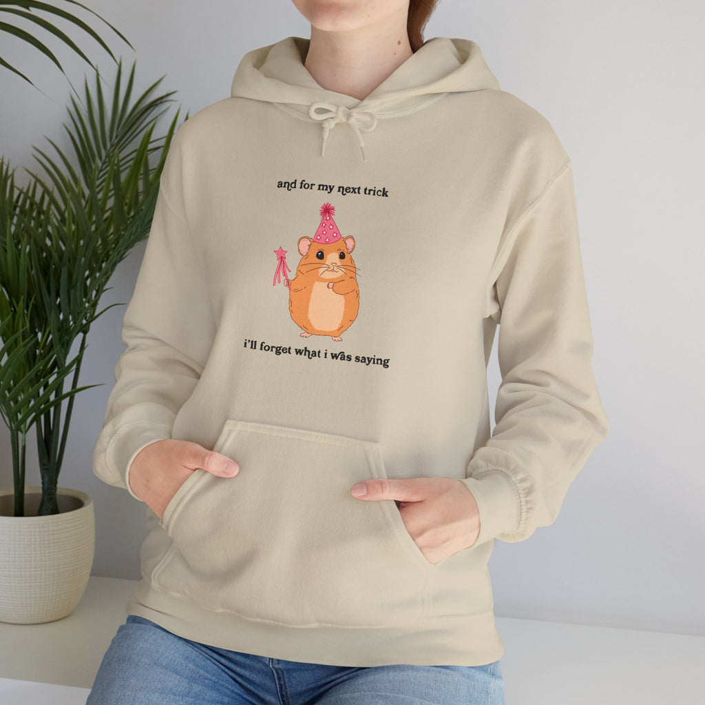 And For My Next Trick I’ll Forget What I Was Saying Unisex Hoodie