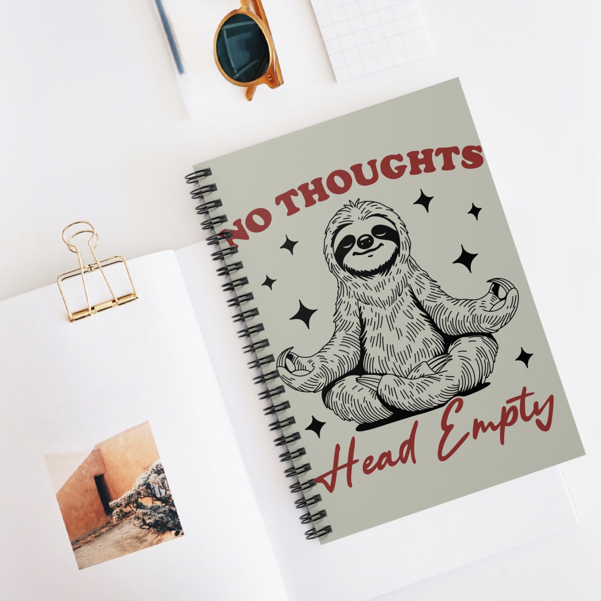 No Thoughts Head Empty A5 Lined Notebook