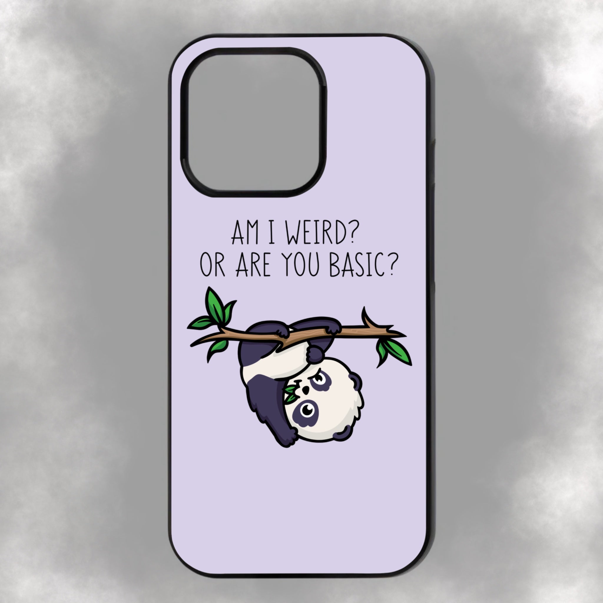 Am I Weird? Or Are You Basic? iPhone Rubber Phone Case