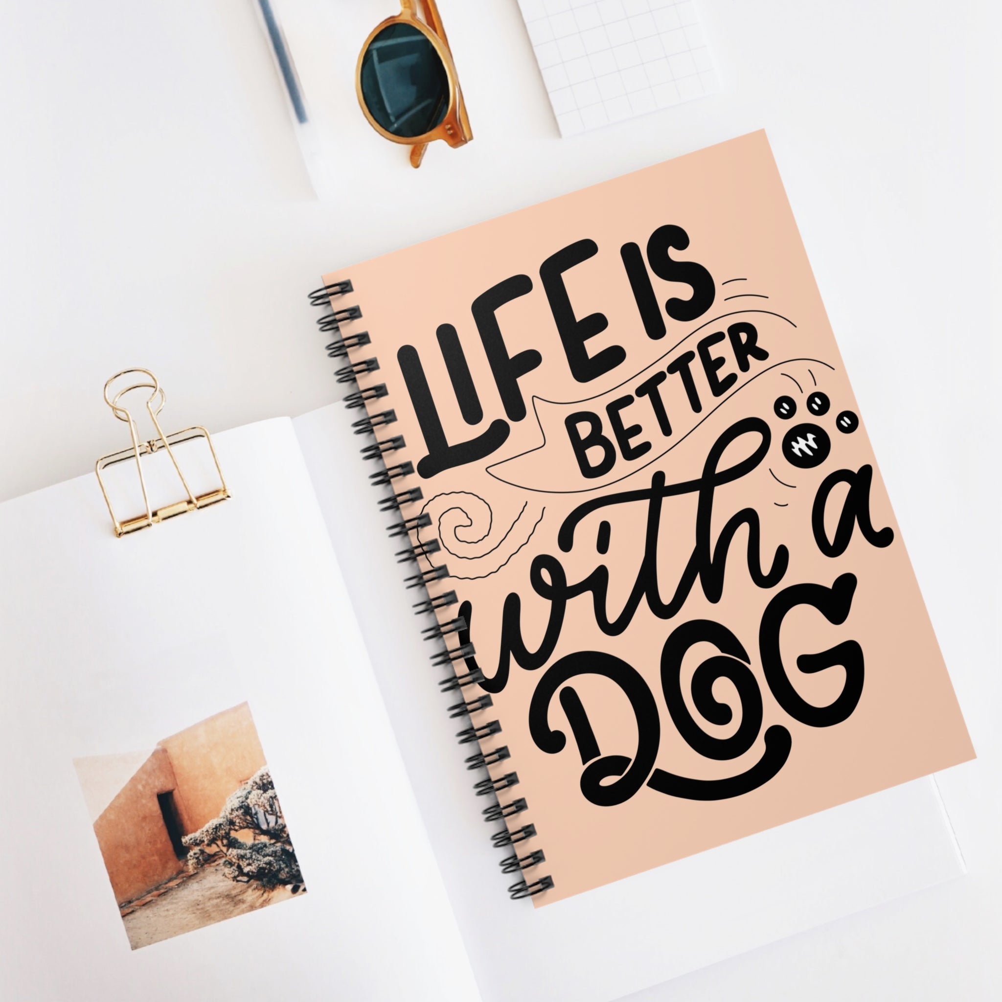 Life Is Better With A Dog A5 Lined Notebook