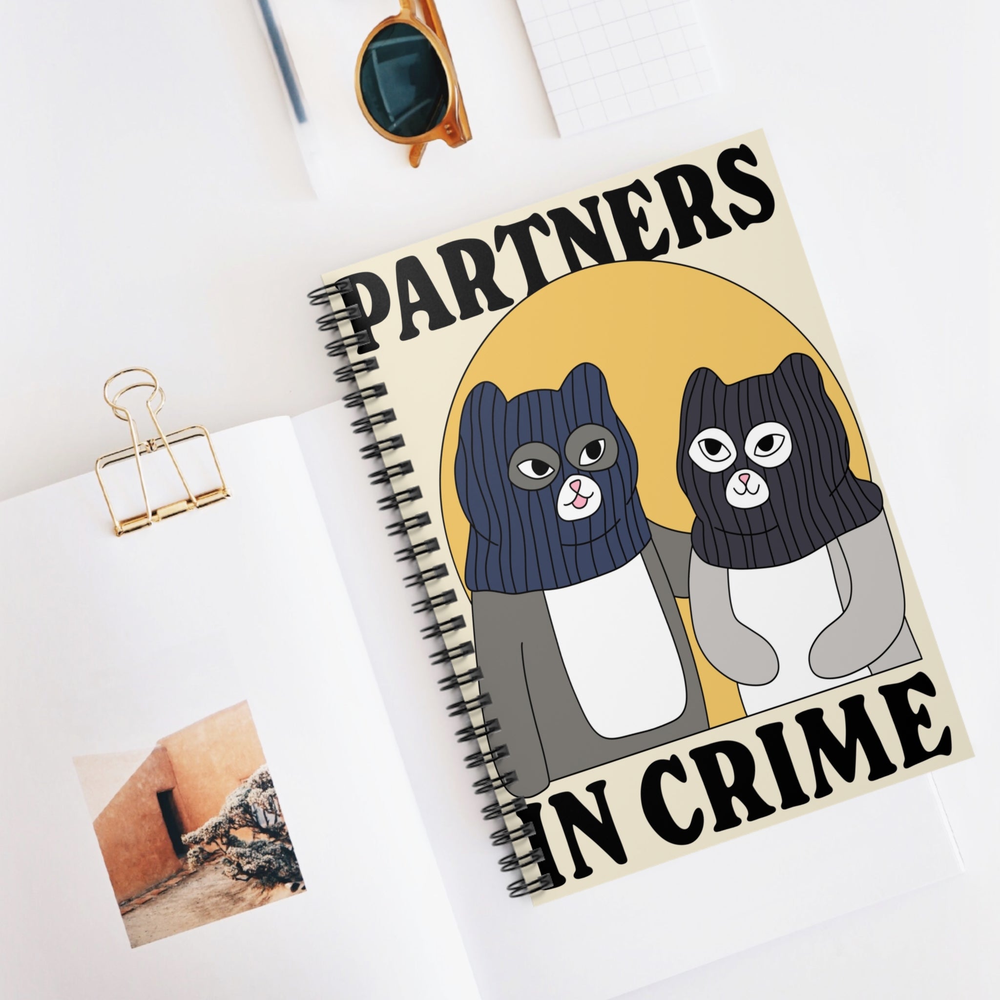 Partners In Crime A5 Lined Notebook