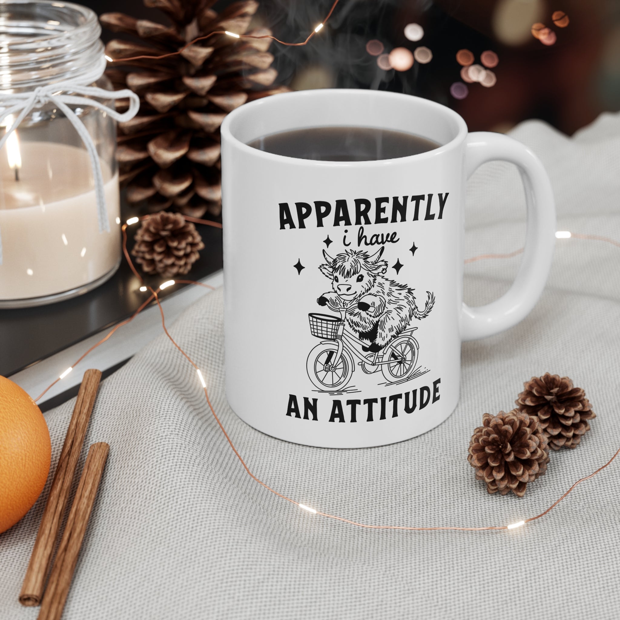 Apparently I Have An Attitude 11oz Ceramic Mug