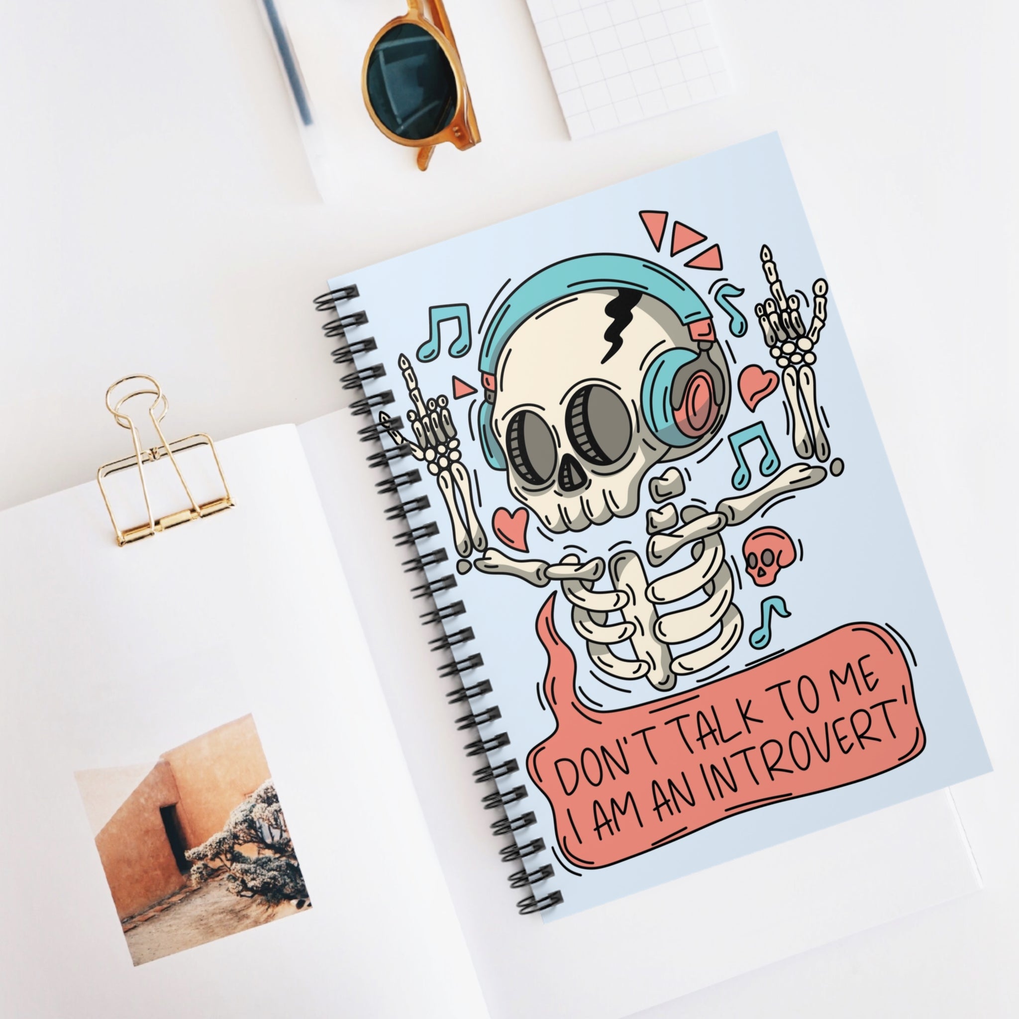 Don’t Talk To Me I Am An Introvert A5 Lined Notebook