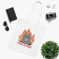 This Is Fine White Tote Bag