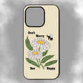 Don’t Worry Bee Happy iPhone Rubber Phone Case