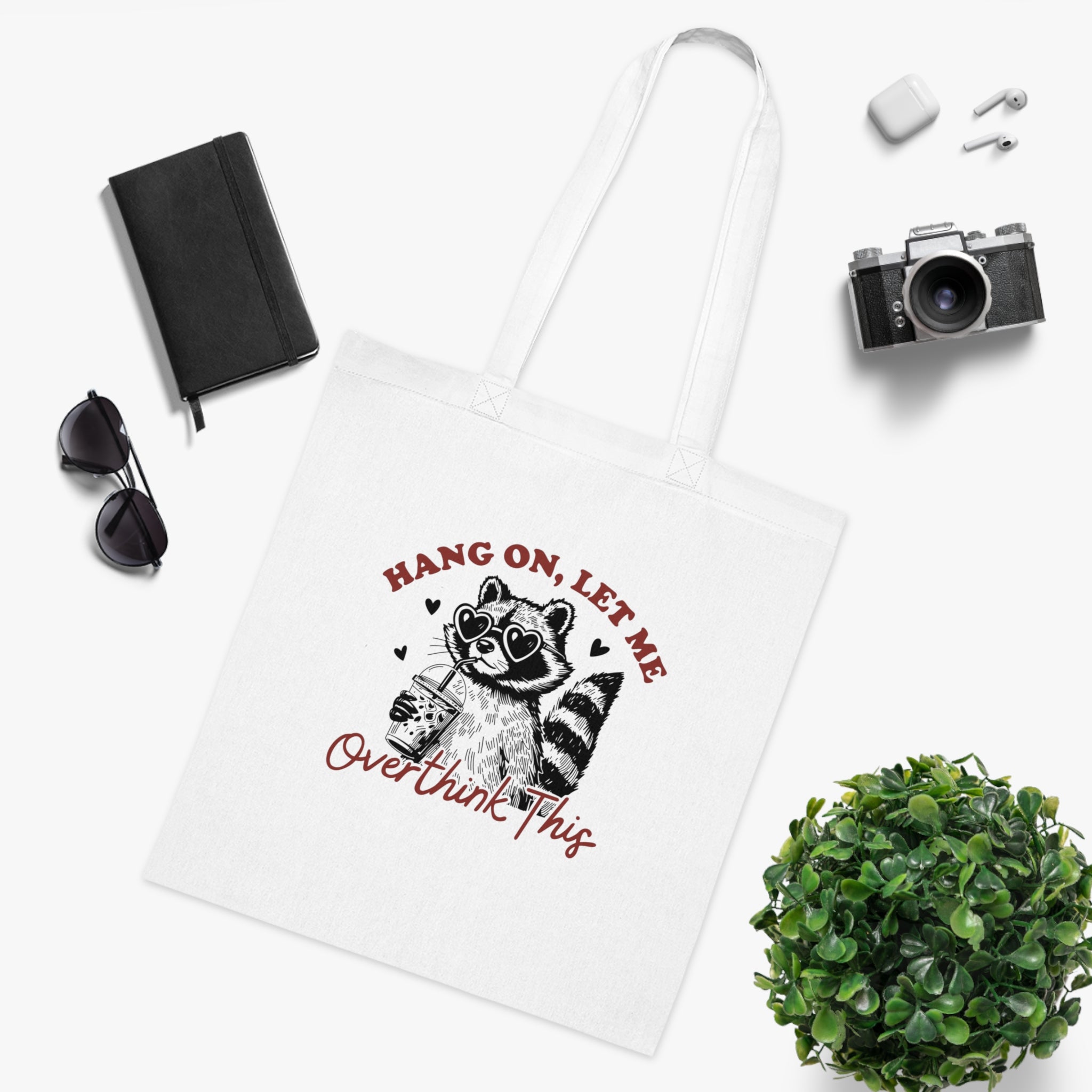 Hang On, Let Me Overthink This White Tote Bag