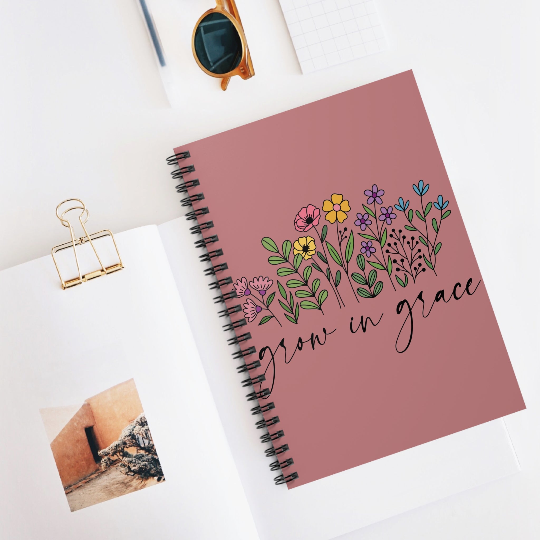 Grow In Grace A5 Lined Notebook