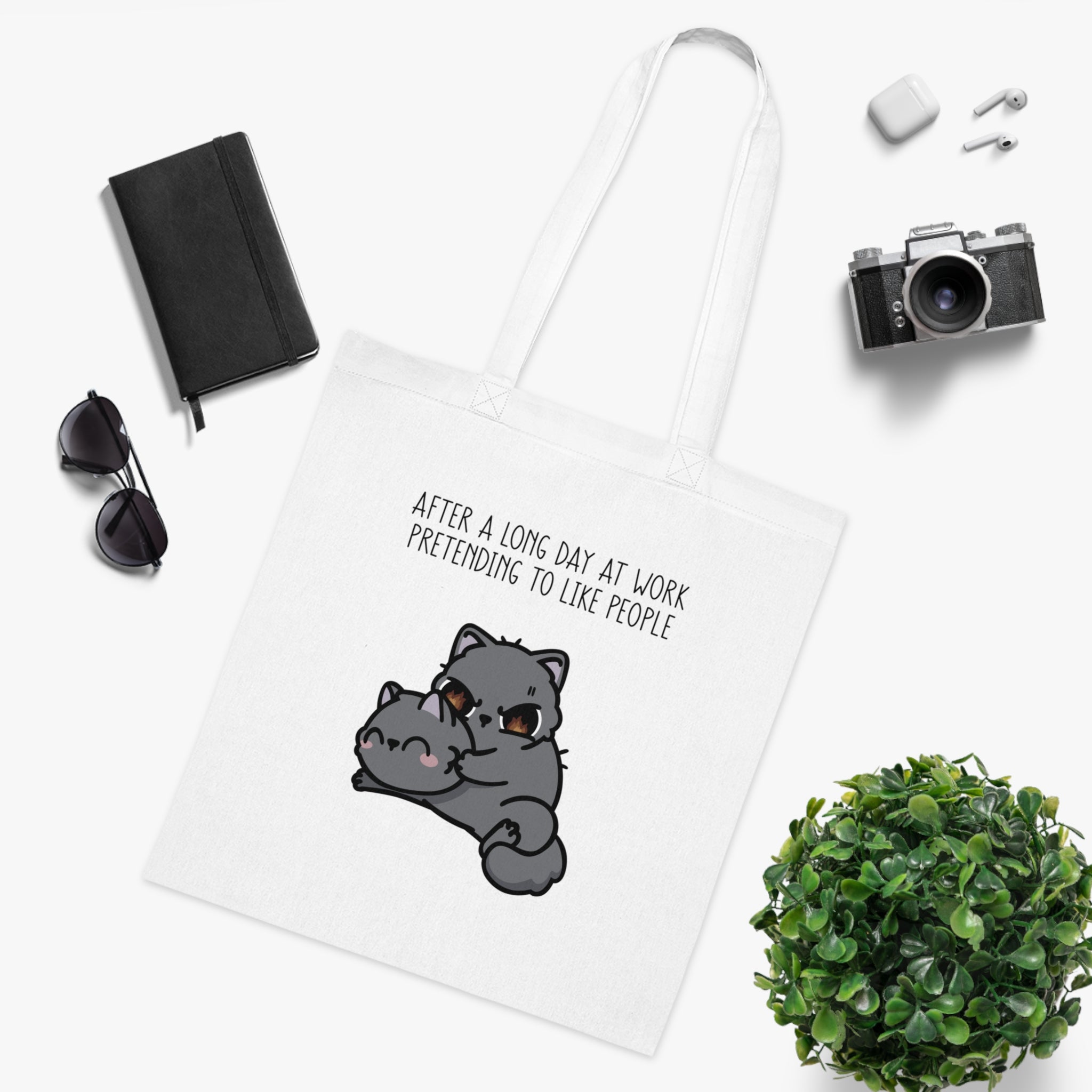 After A long Day At Work Pretending To Like People White Tote Bag