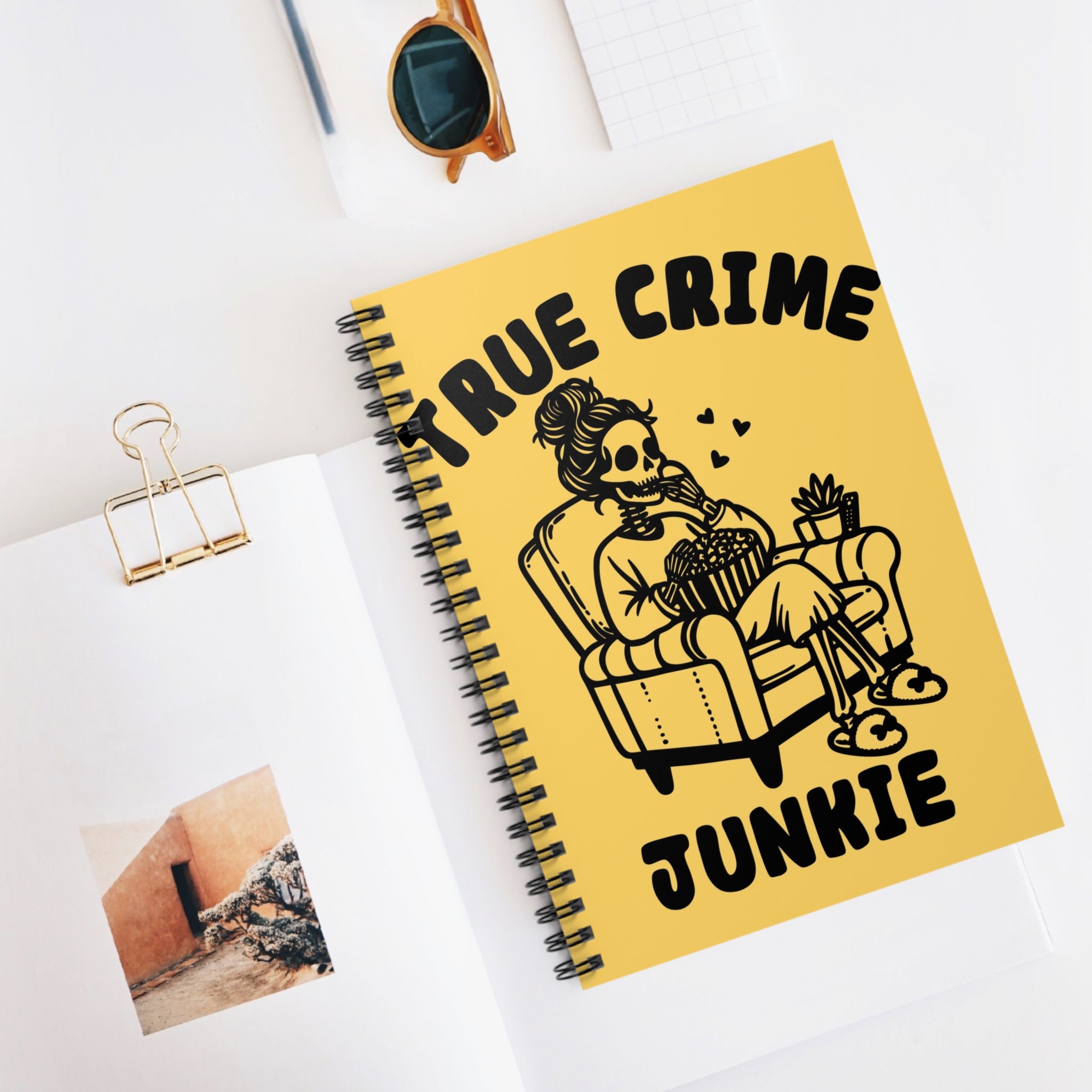 True Crime Junkie A5 Lined Notebook