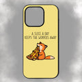 A Slice A Day Keeps The Worries Away iPhone Rubber Phone Case