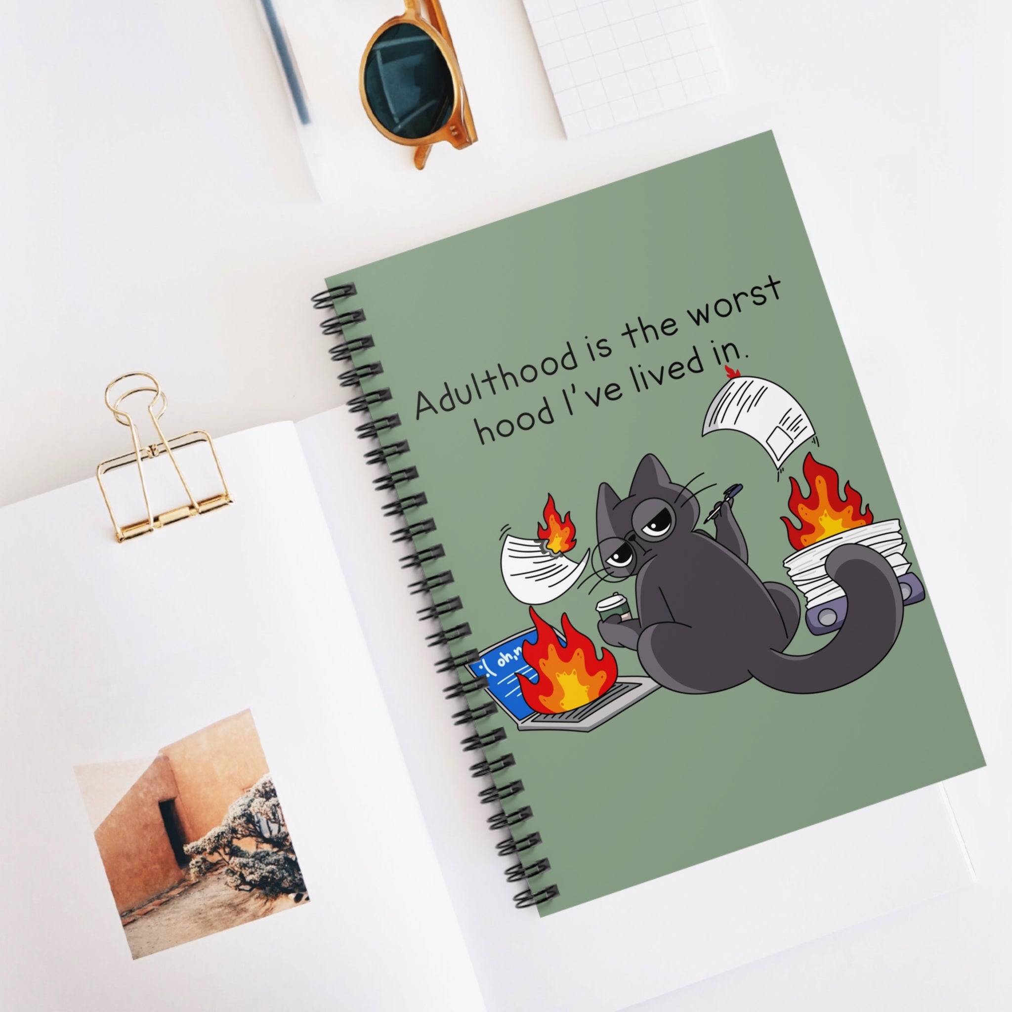 Adulthood Is The Worst Hood I’ve Lived In A5 Lined Notebook