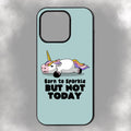 Born To Sparkle But Not Today iPhone Rubber Phone Case