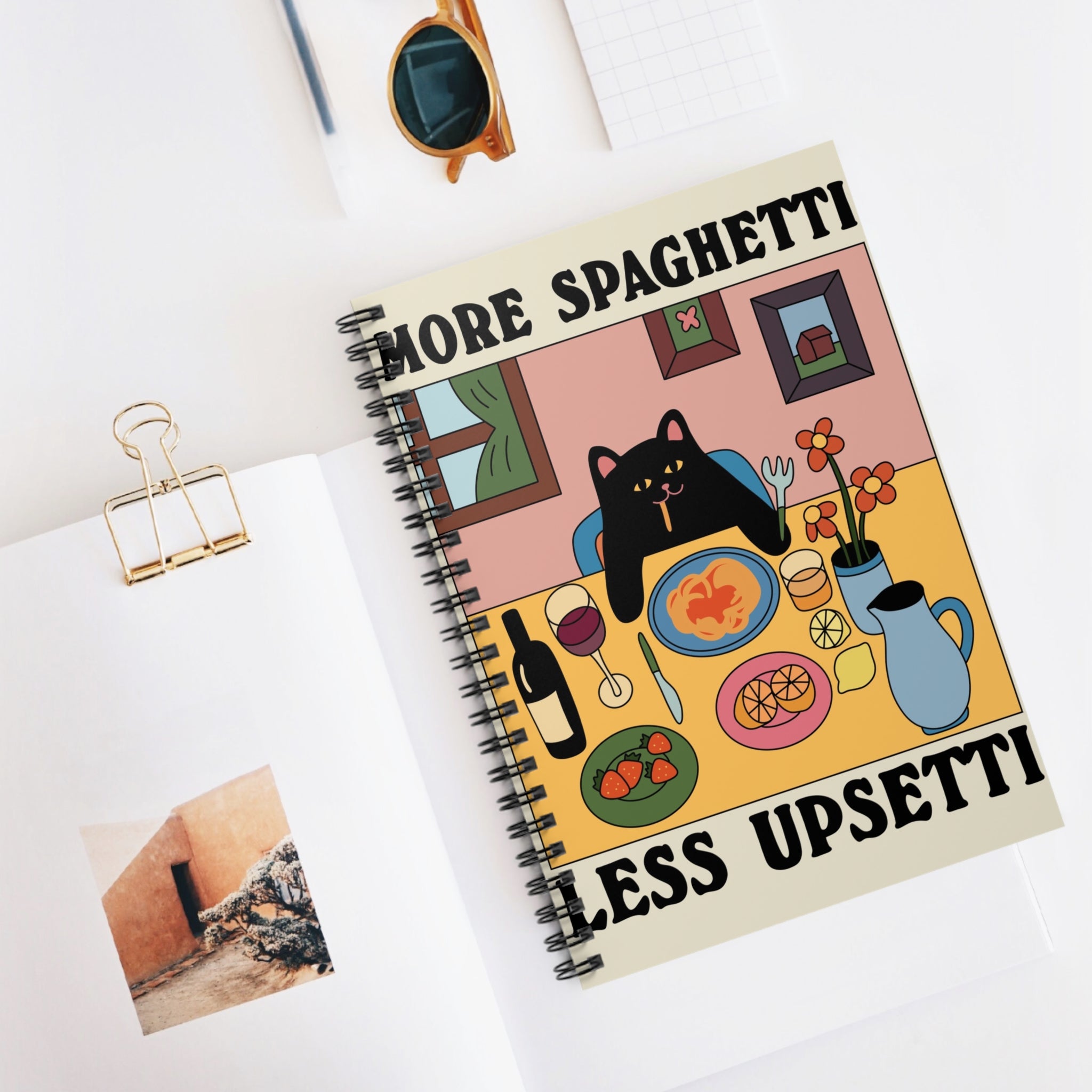 More Spaghetti Less Upsetti A5 Lined Notebook