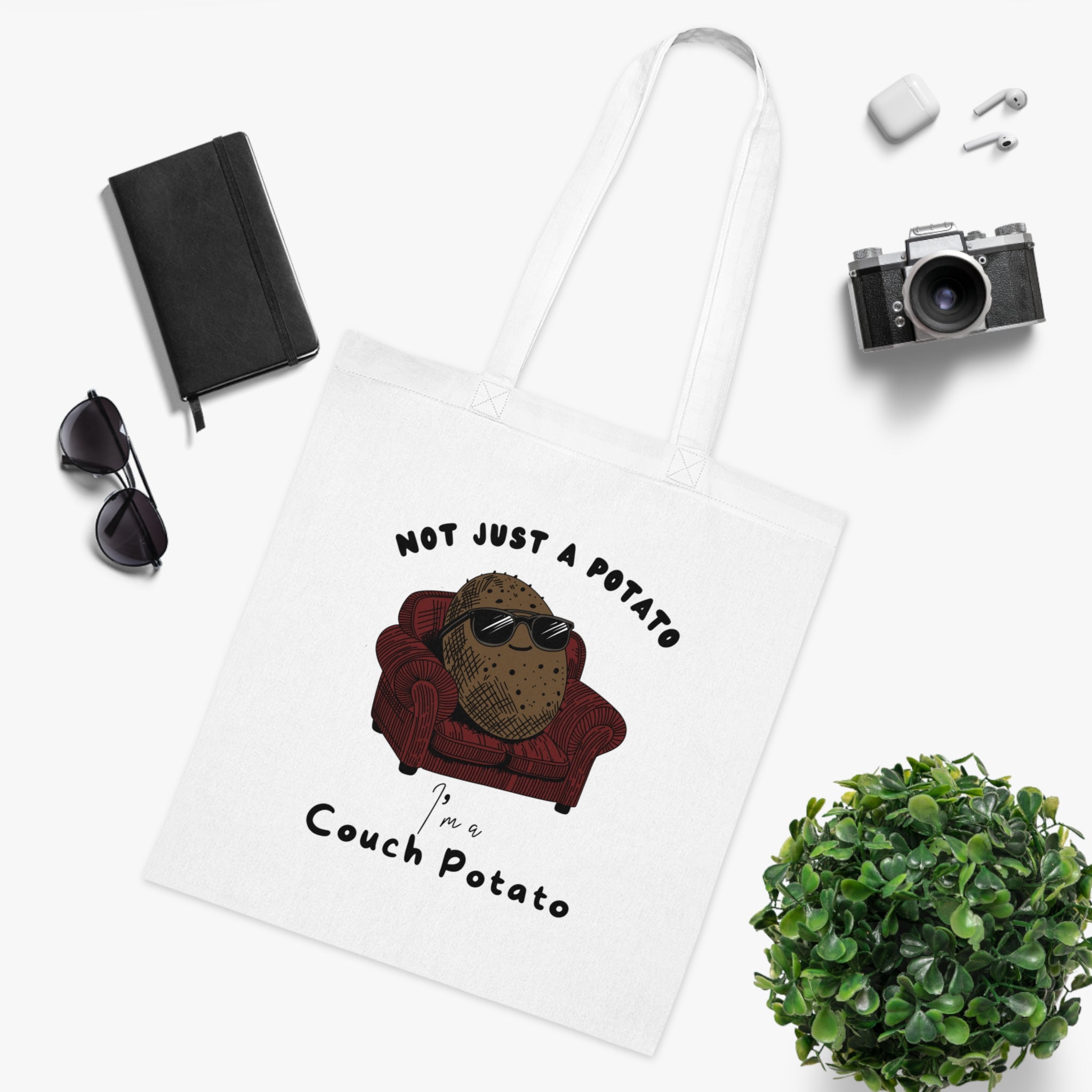 Not Just A Potato I’m A Couch Potato White Tote Bag