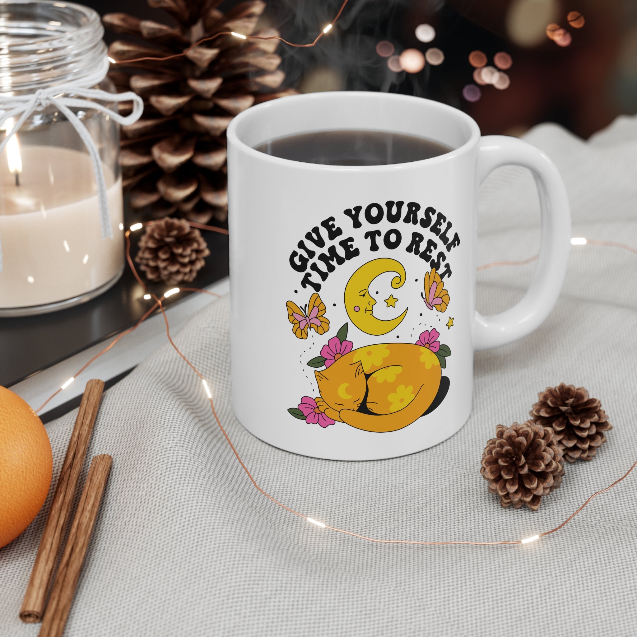 Give Yourself Time To Rest 11oz Ceramic Mug