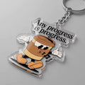 Any Progress Is Progress Acrylic Keyring
