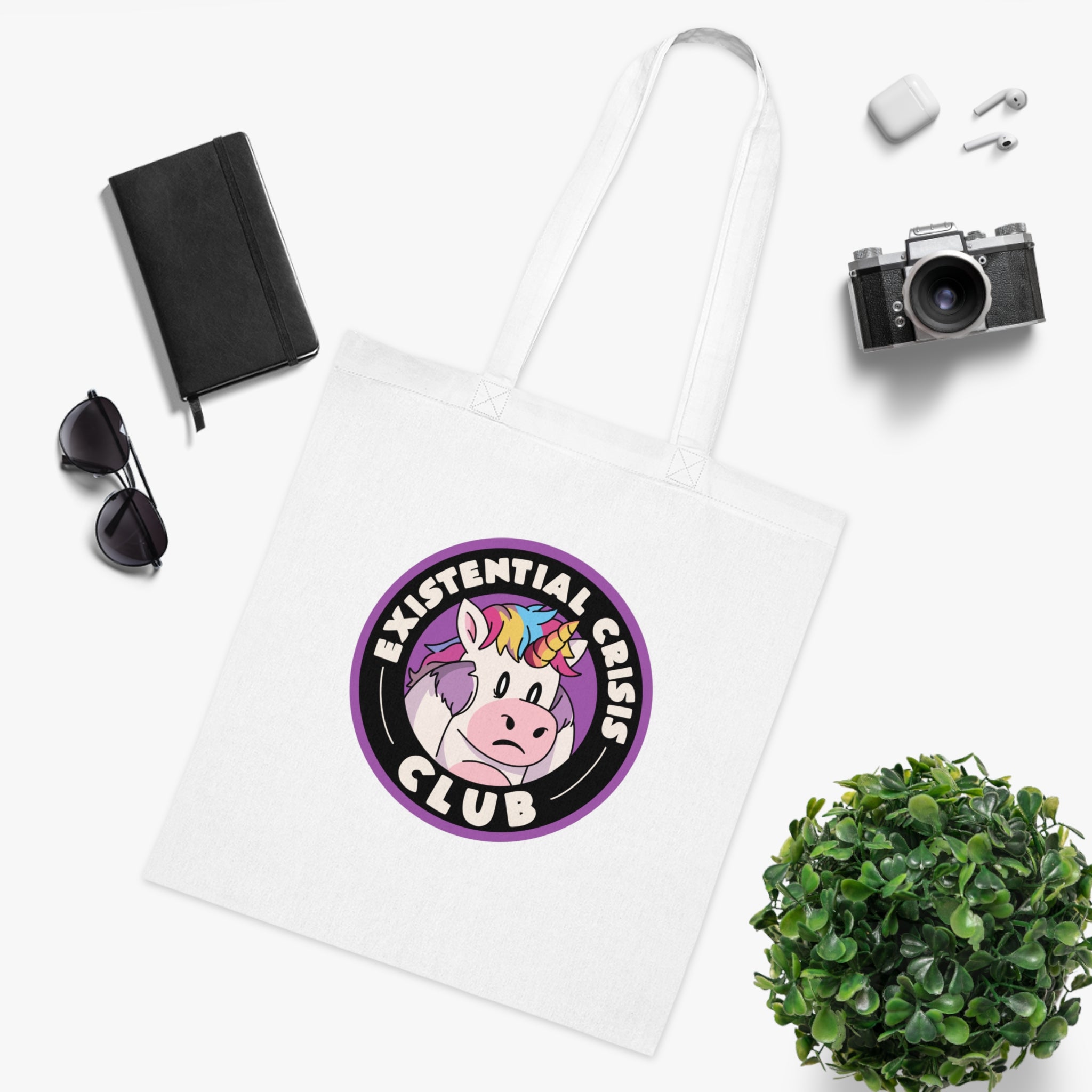 Existential Crisis Club White Tote Bag