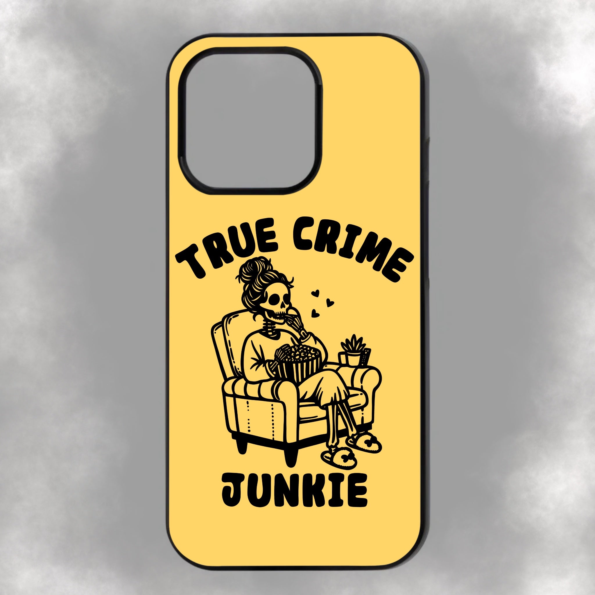 True Crime Junkie iPhone Rubber Phone Case