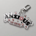 Anxious As Heck Acrylic Keyring