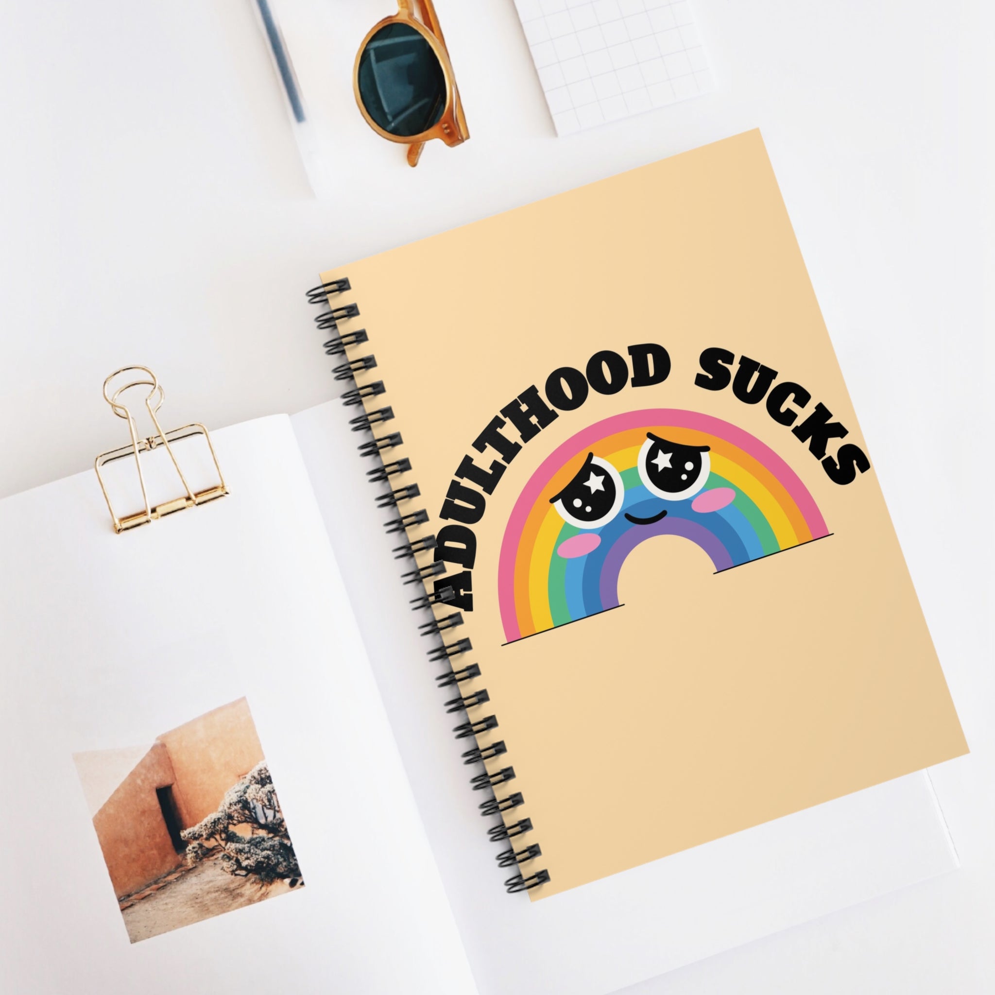 Adulthood Sucks A5 Lined Notebook