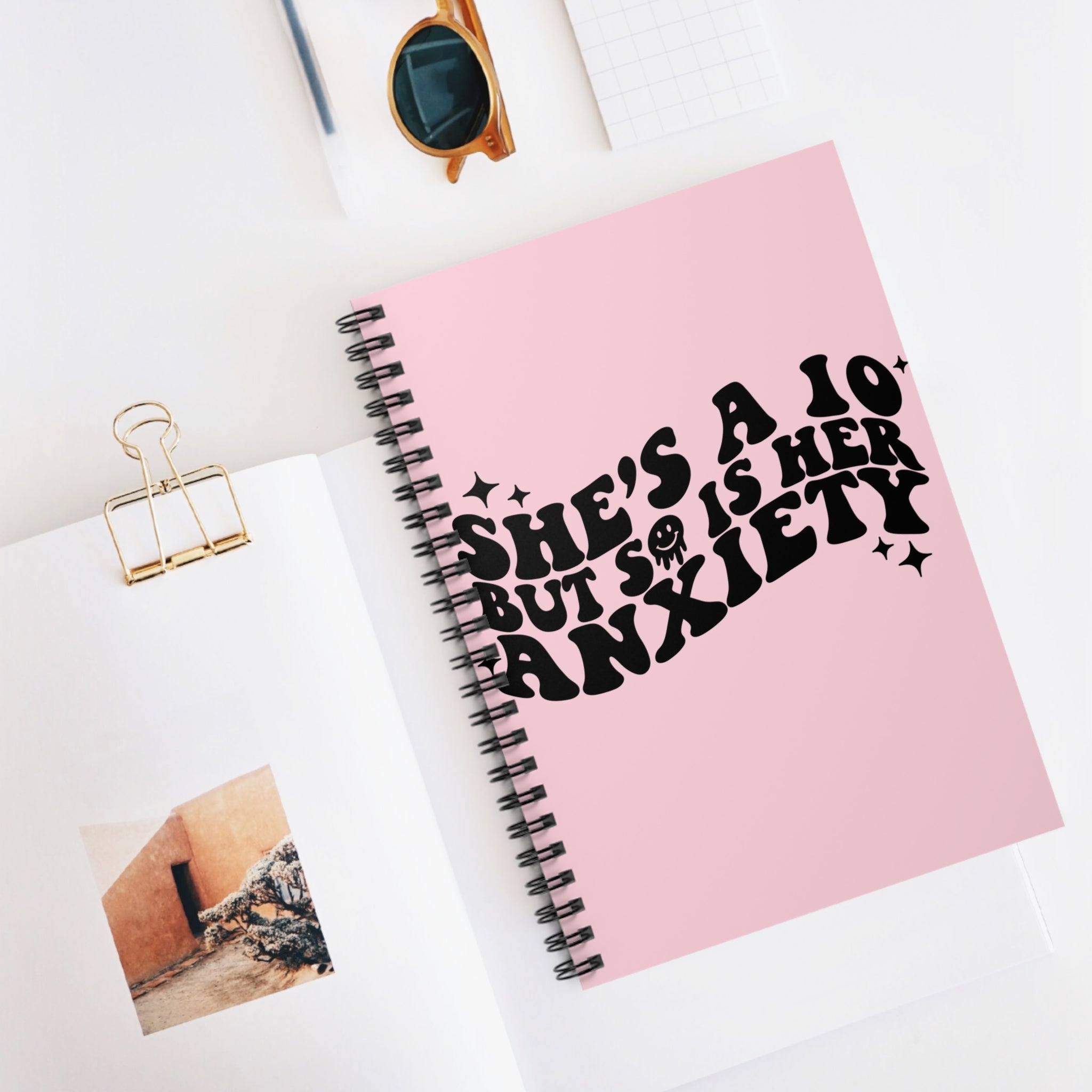 She’s A 10 But So Is Her Anxiety A5 Lined Notebook