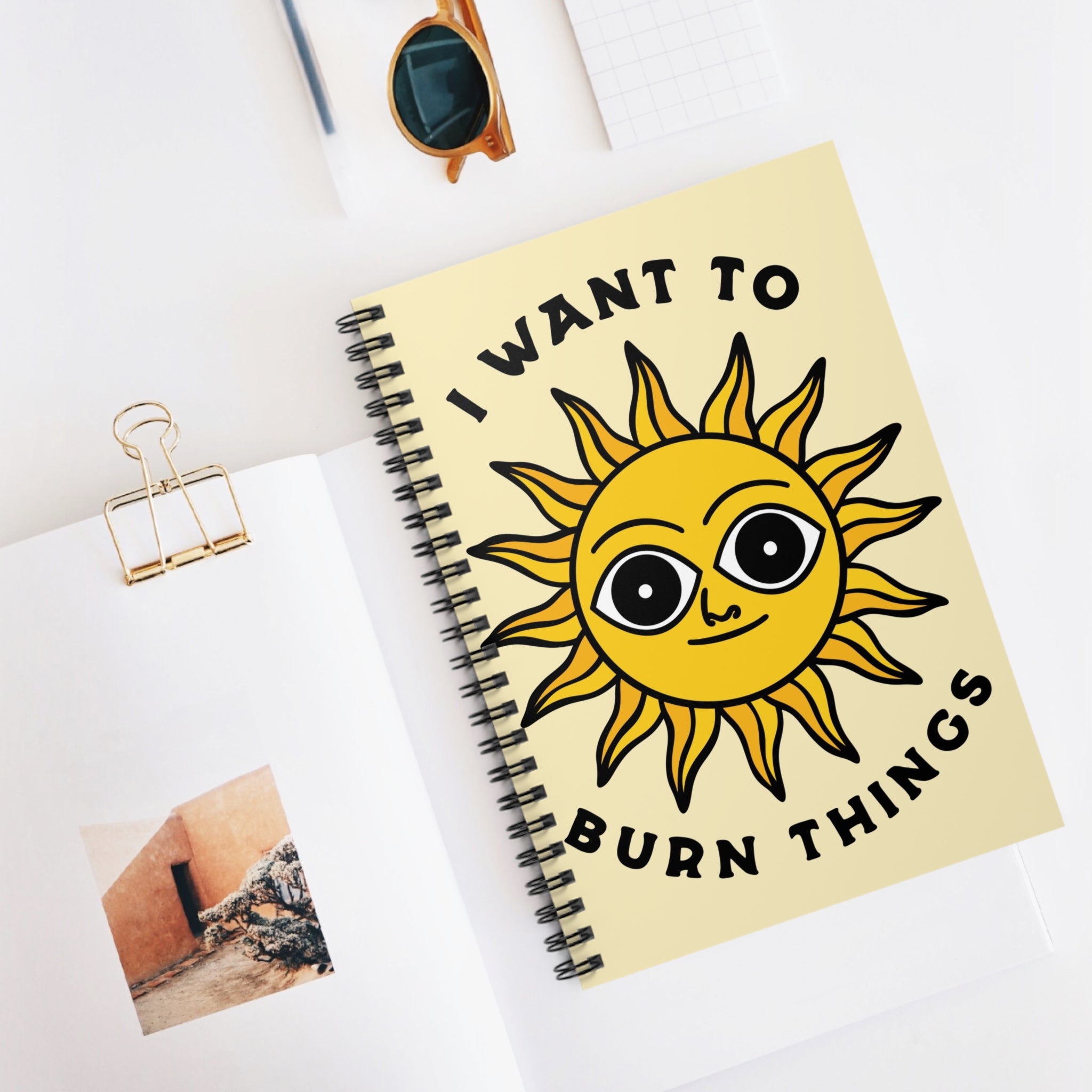 I Want To Burn Things A5 Lined Notebook