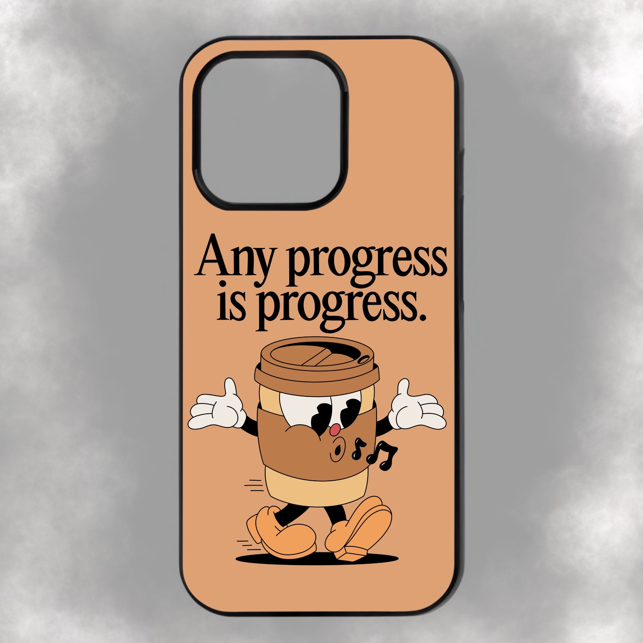 Any Progress Is Progress iPhone Rubber Phone Case