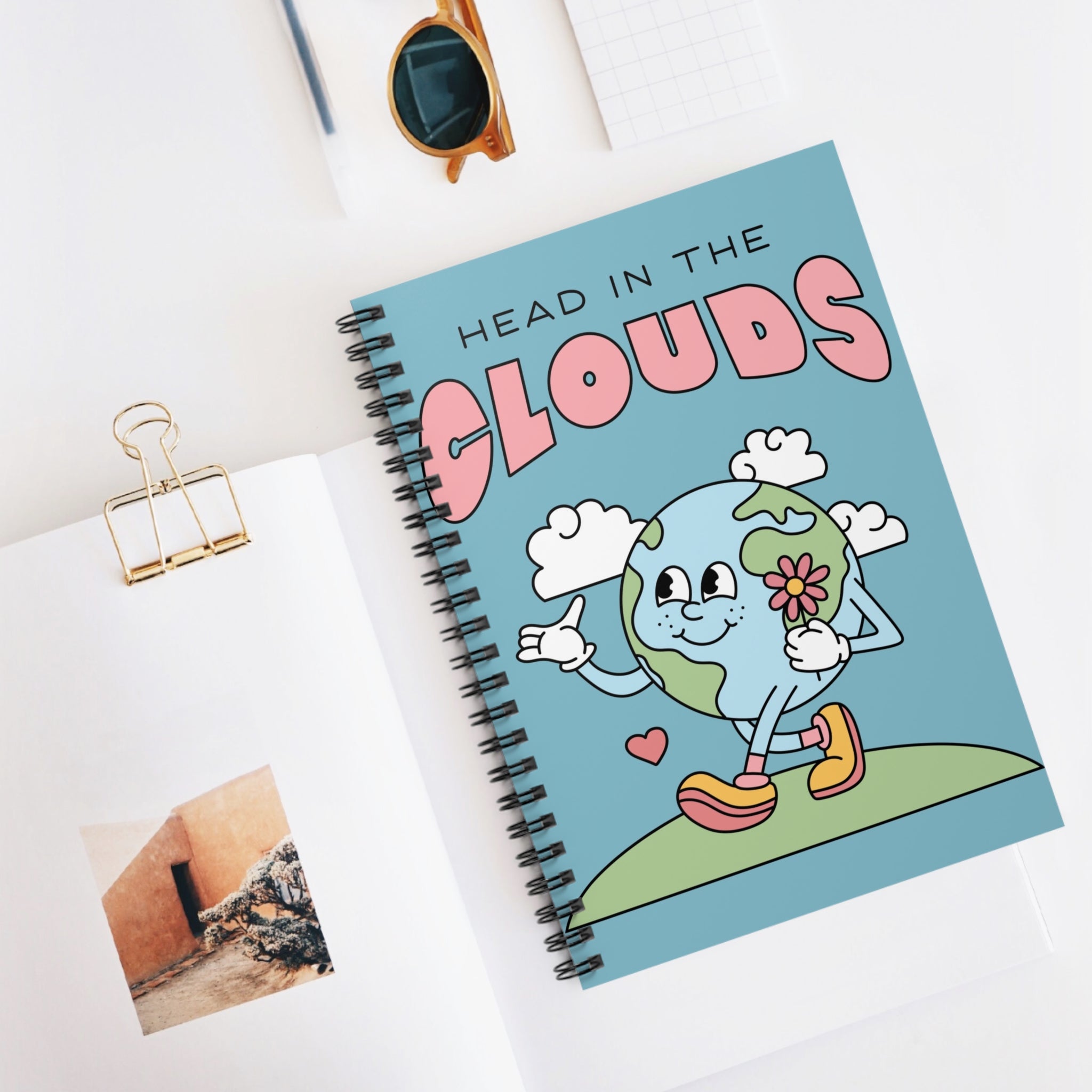 Head In The Clouds A5 Lined Notebook