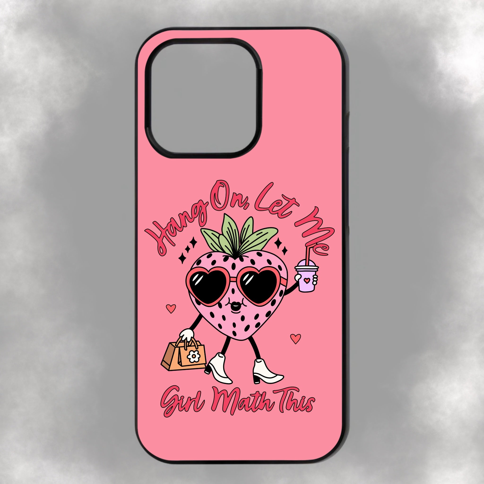 Hang On, Let Me Girl Math This iPhone Rubber Phone Case