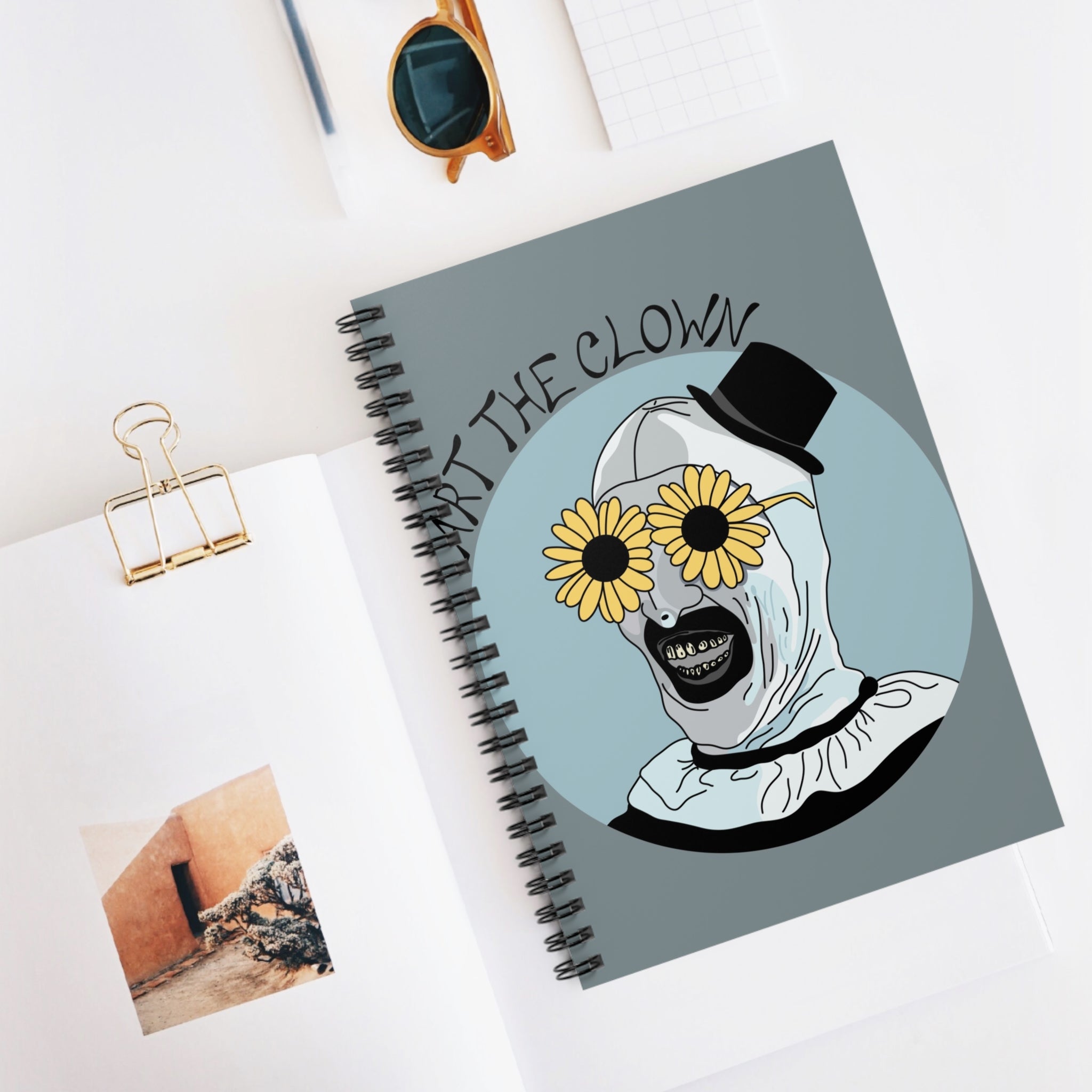 Art The Clown A5 Lined Notebook