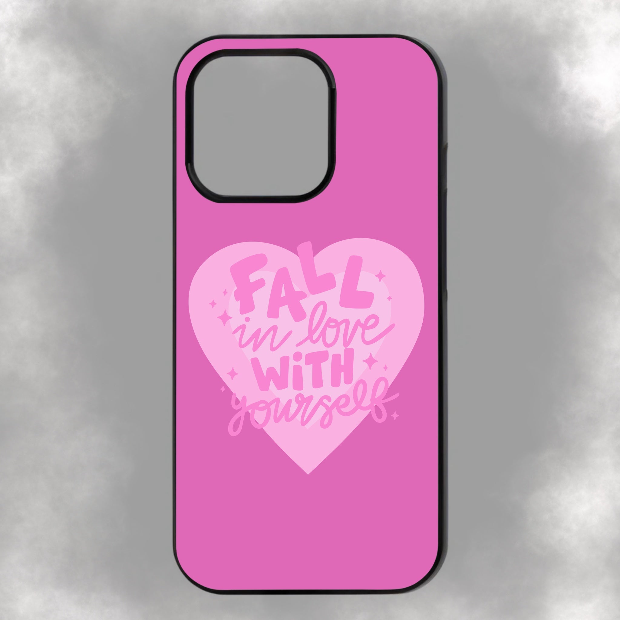 Fall In Love With Yourself iPhone Rubber Phone Case