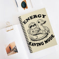 Energy Saving Mode A5 Lined Notebook