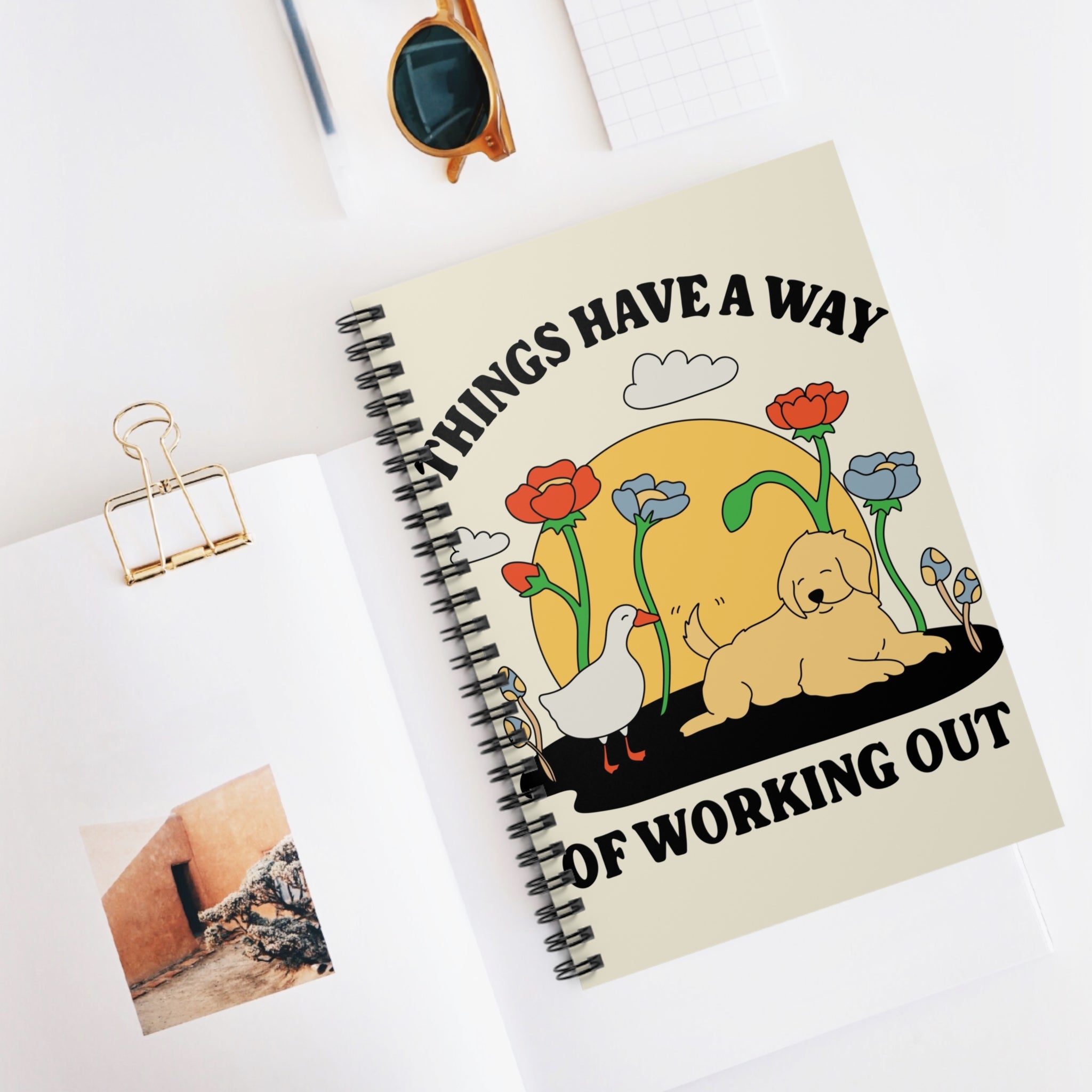 Things Have A Way Of Working Out A5 Lined Notebook