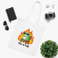 This Is Fine White Tote Bag