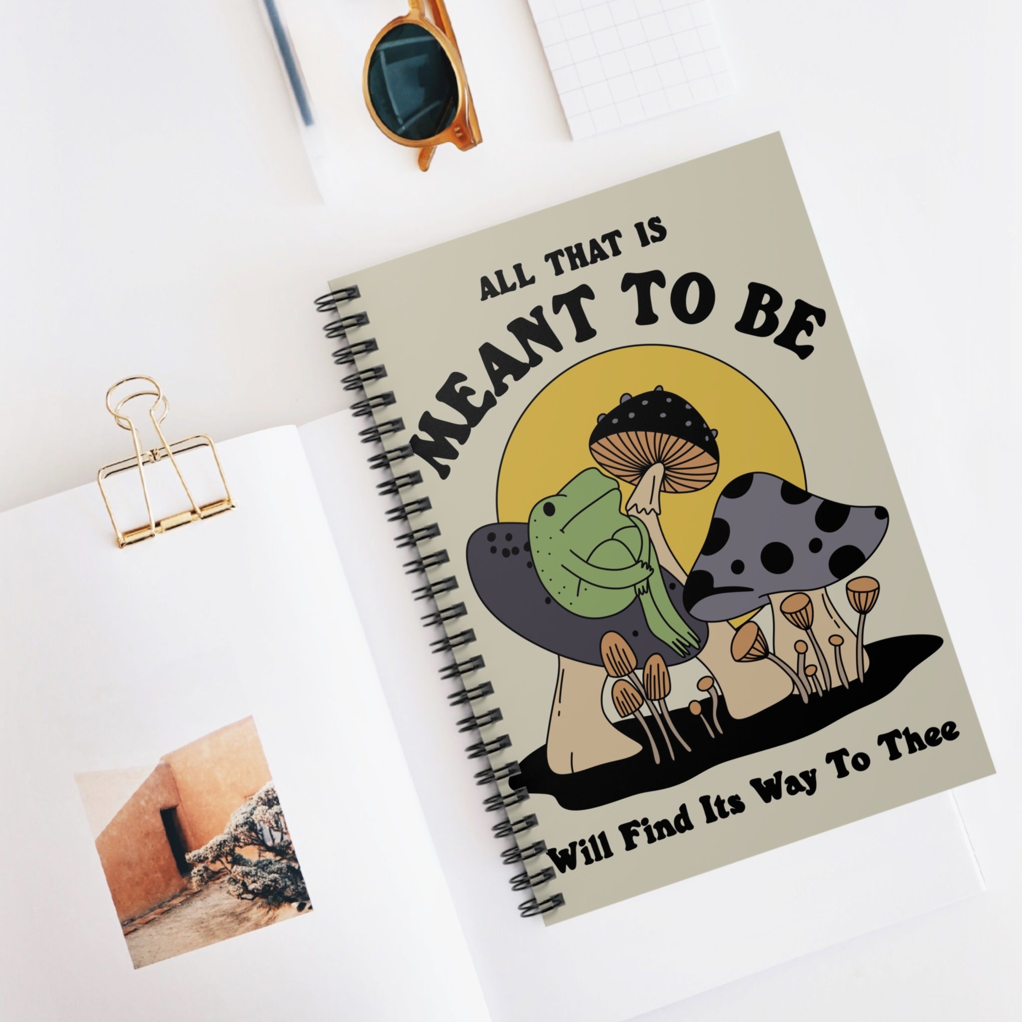 All That Is Meant To Be Will Find Its Way To Thee A5 Lined Notebook