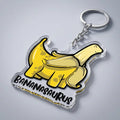 Bananasaurus Acrylic Keyring