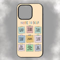 Note To Self iPhone Rubber Phone Case