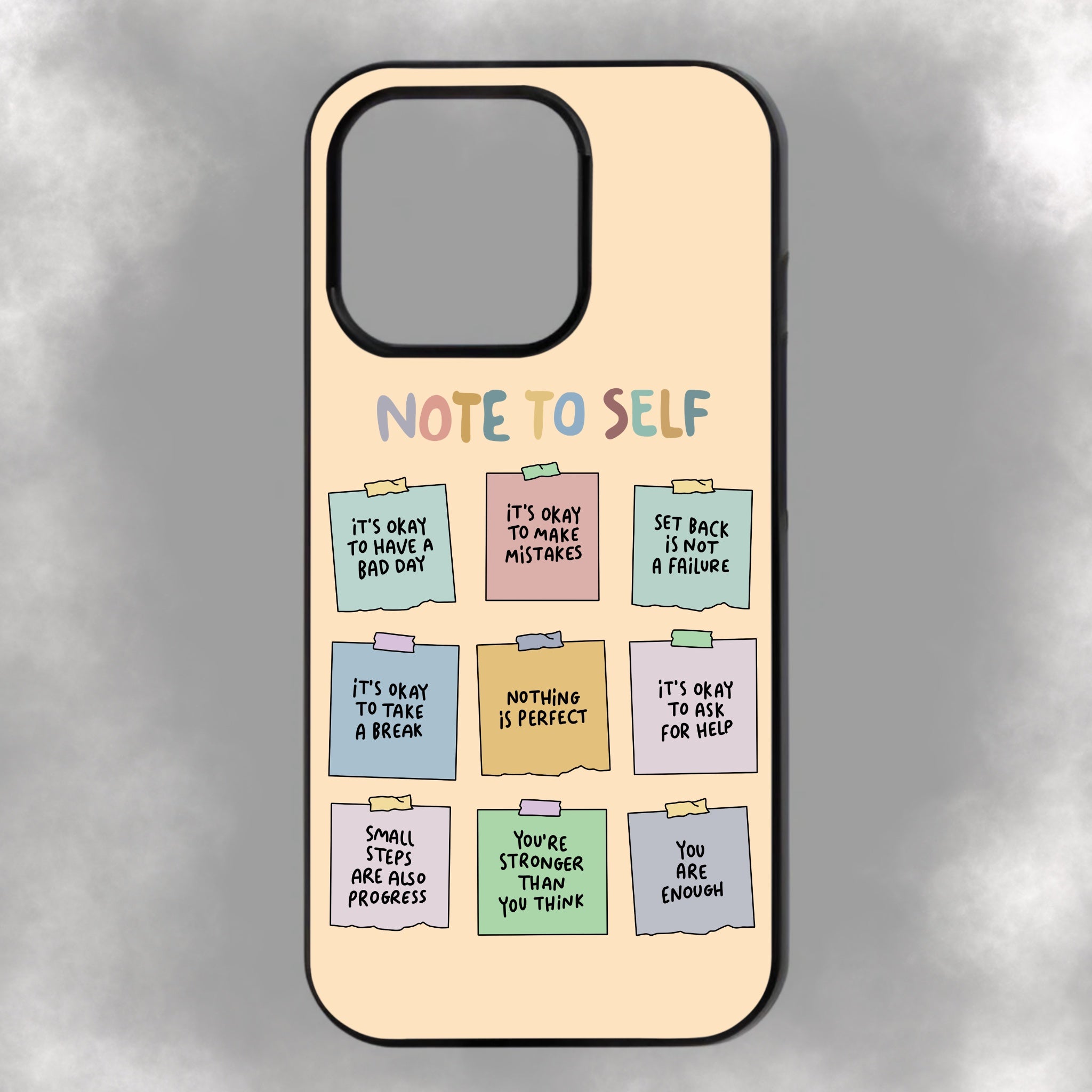 Note To Self iPhone Rubber Phone Case