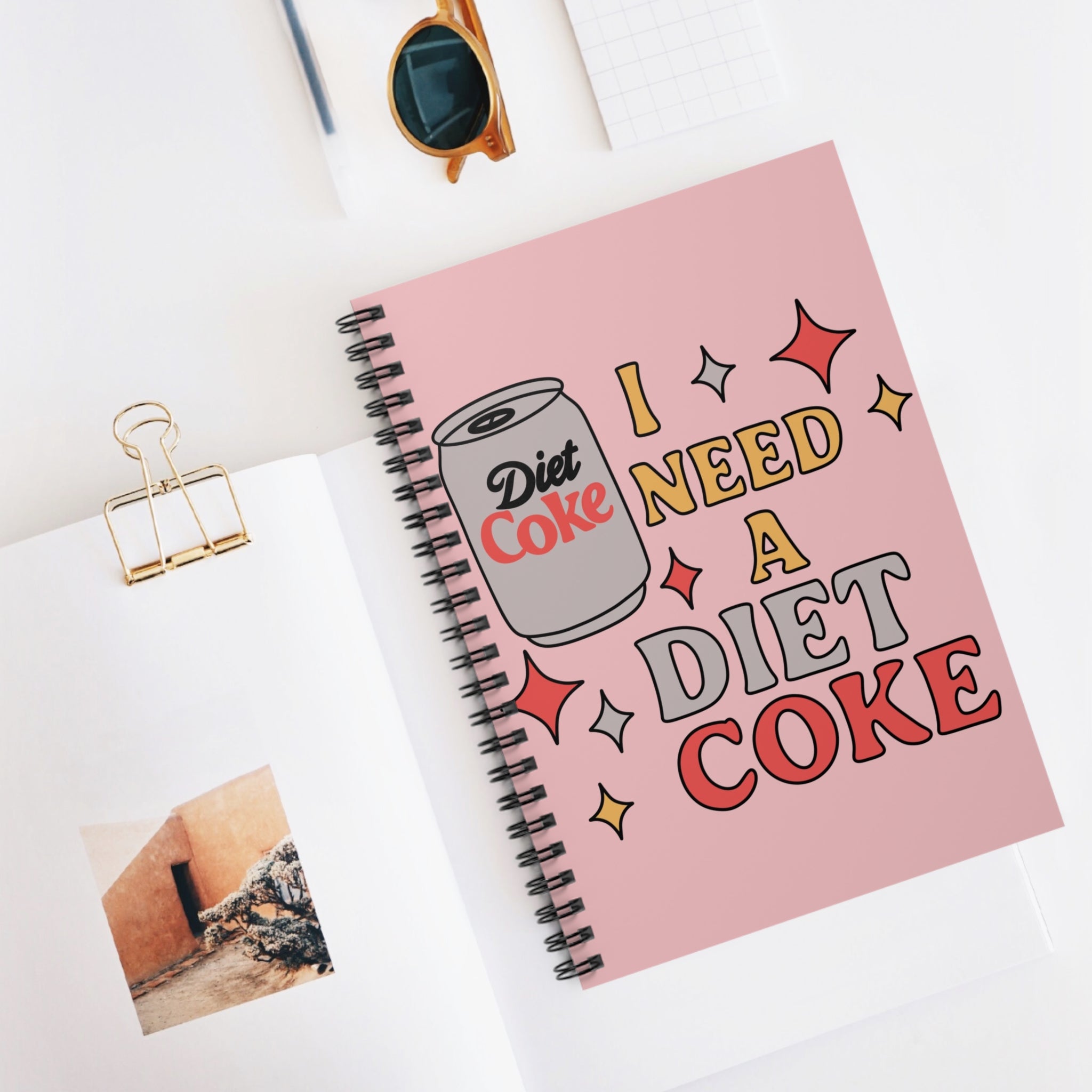 I Need A Diet Coke A5 Lined Notebook