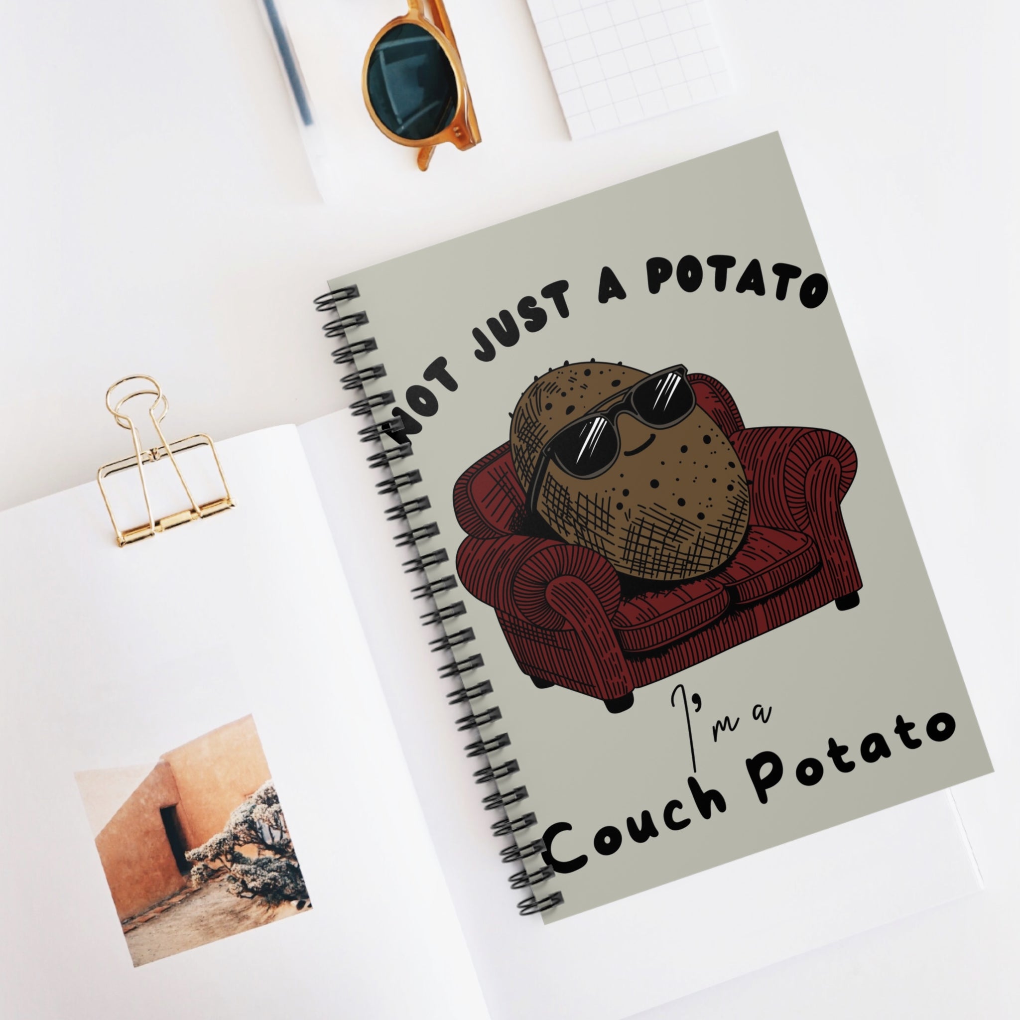 Not Just A Potato I’m A Couch Potato A5 Lined Notebook