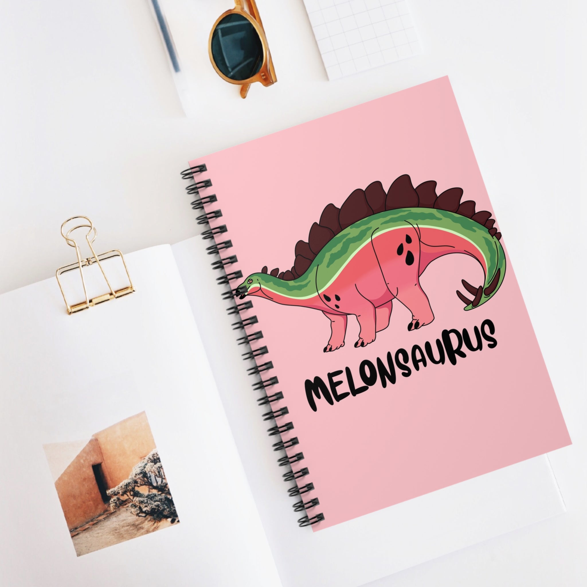 Melonsaurus A5 Lined Notebook