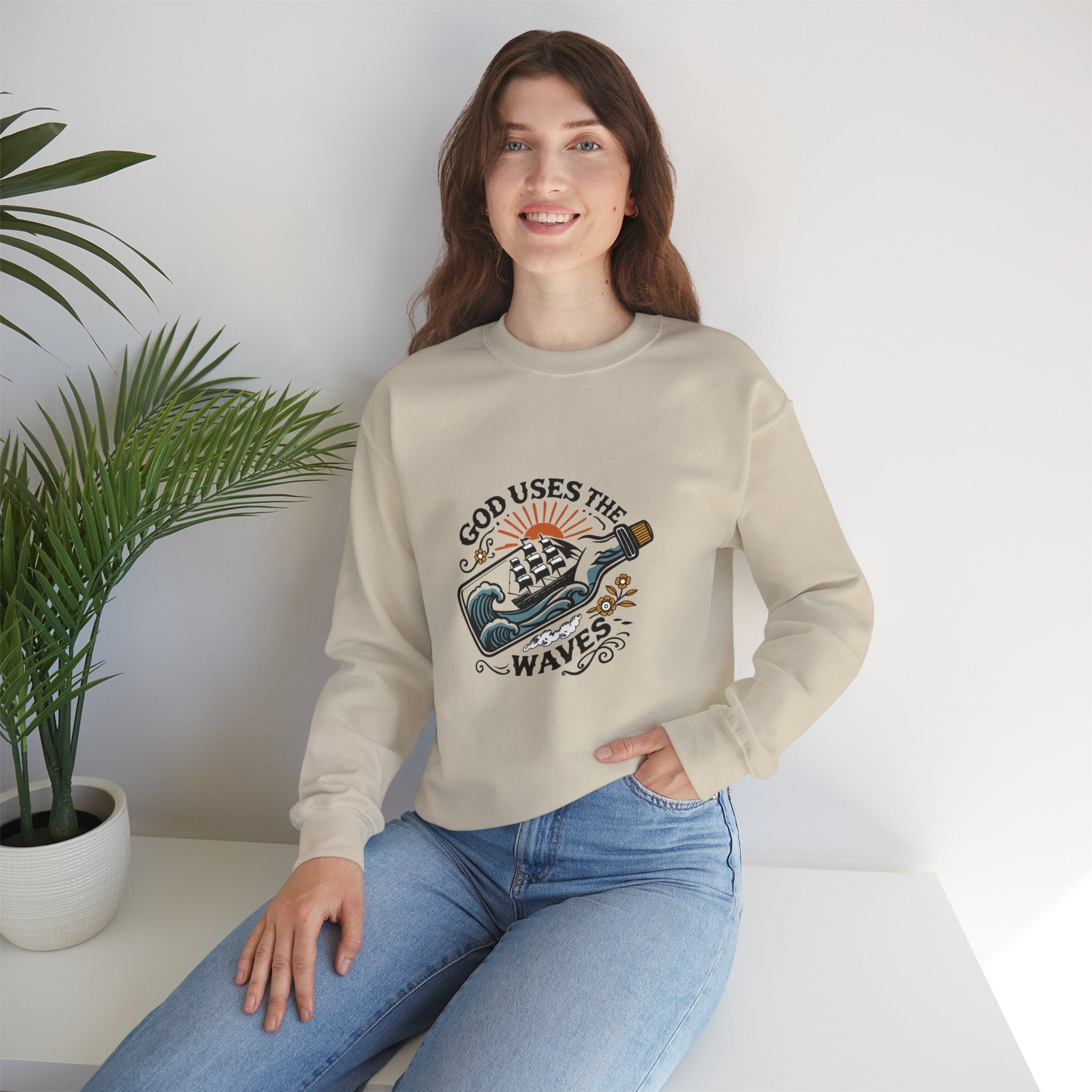God Uses The Waves Unisex Sweatshirt