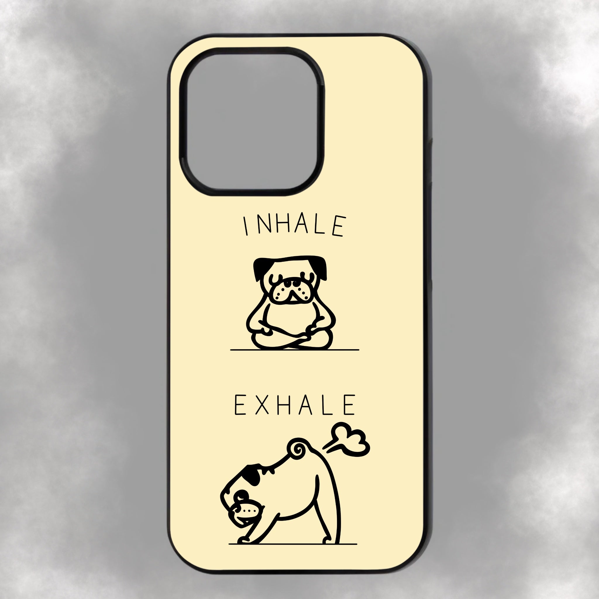 Inhale Exhale iPhone Rubber Phone Case