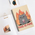 This Is Fine A5 Lined Notebook