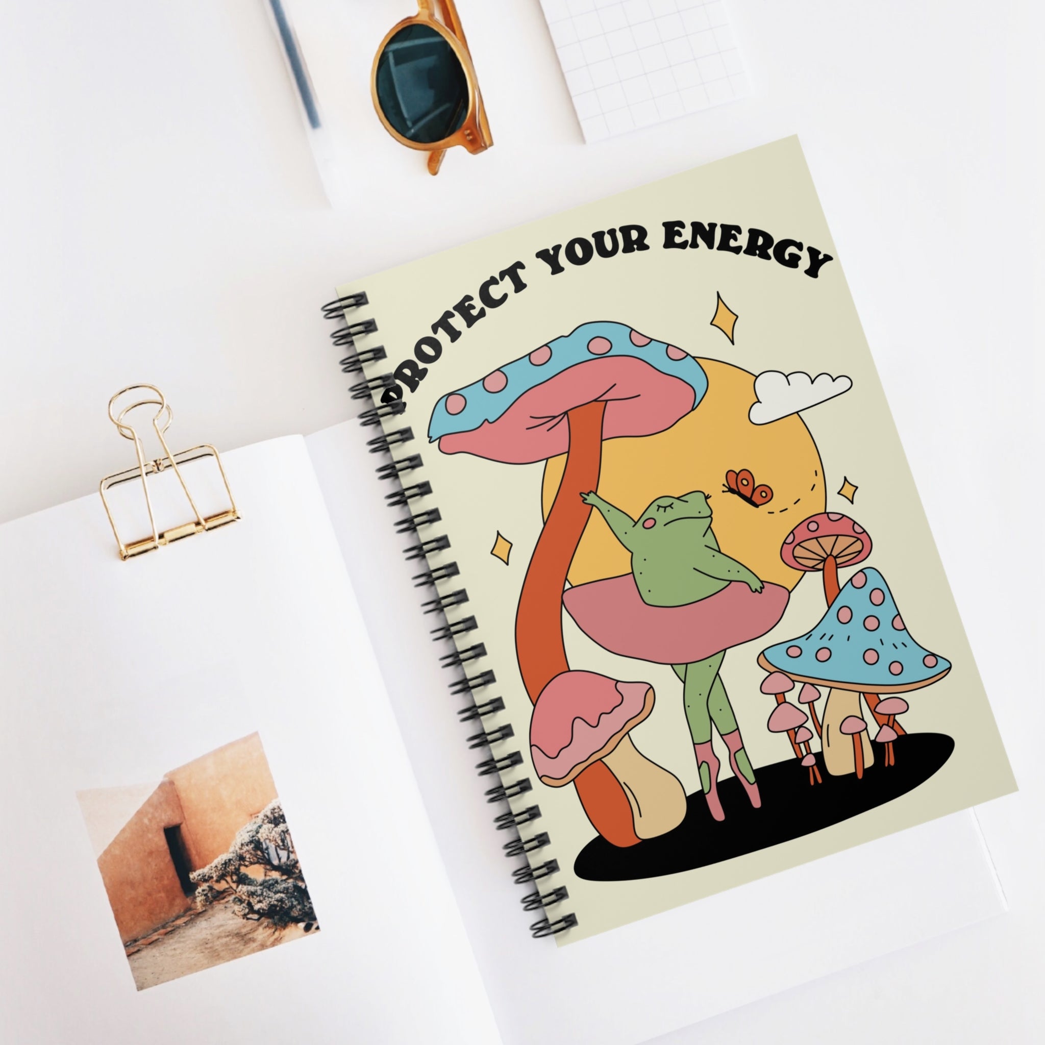 Protect Your Energy A5 Lined Notebook